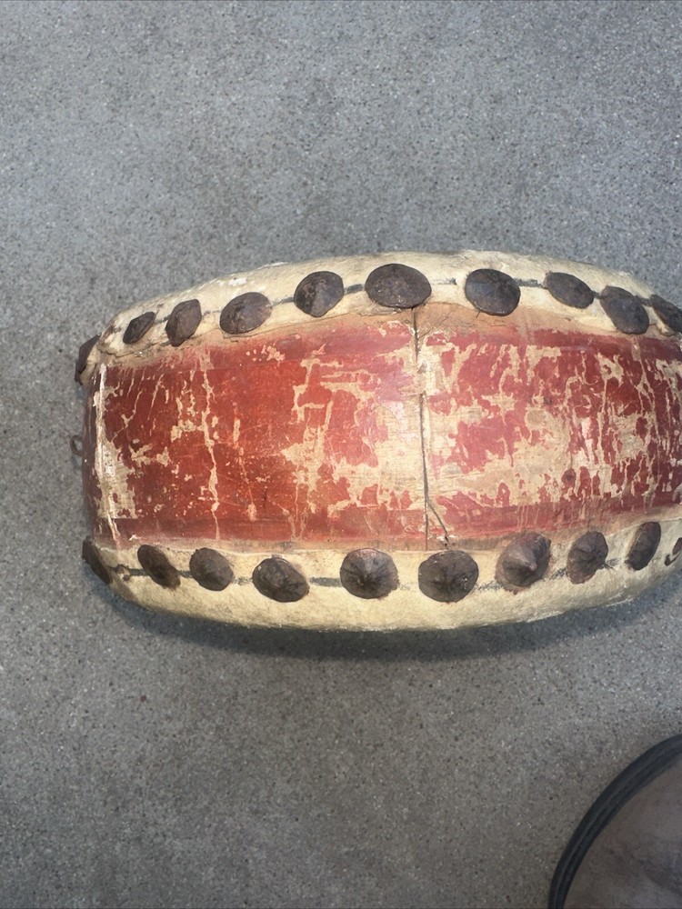Vintage Chinese Double Sided Tom Tom Ceremonial Drum