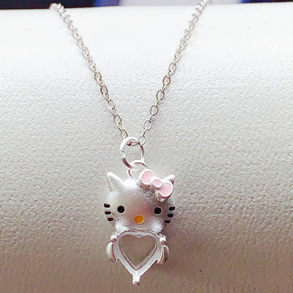 Silver 925 pendant empty setting, DIY blank setting YD63