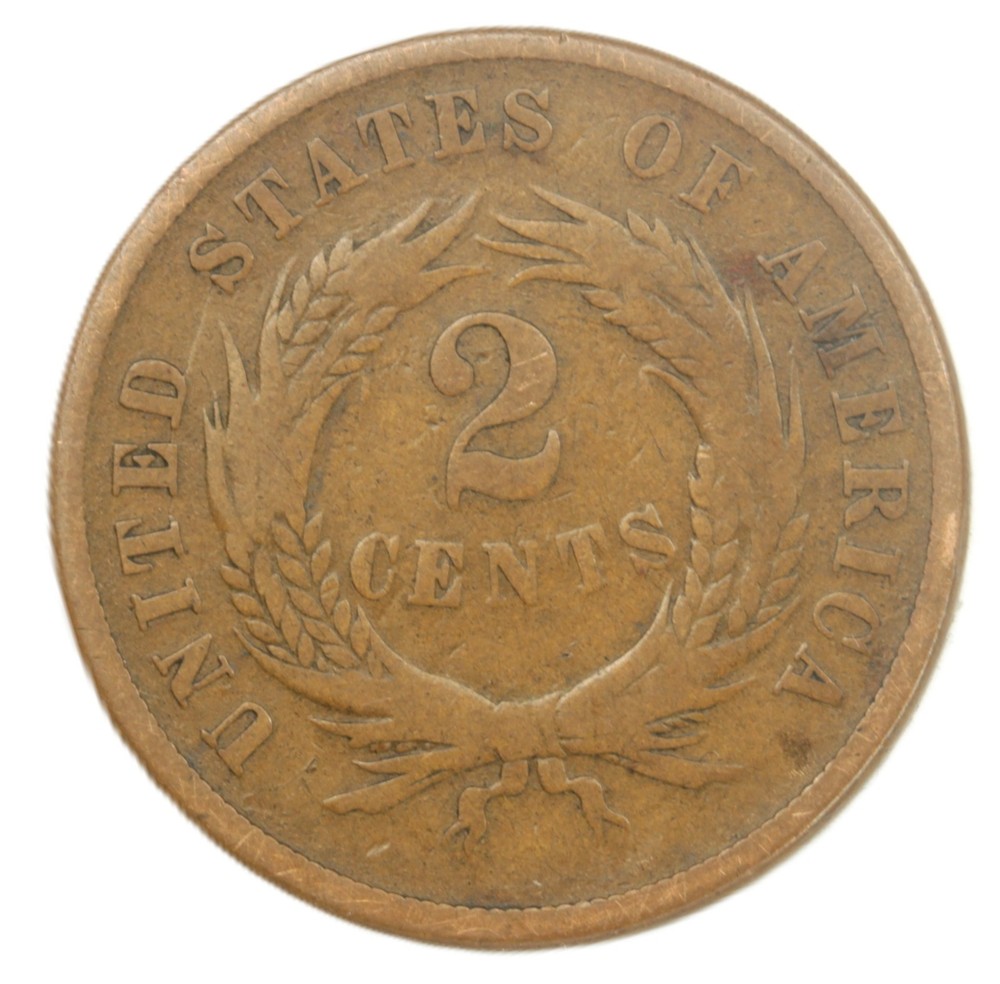 1865 2C BN Plain 5 - Choice VF- SMH 2056