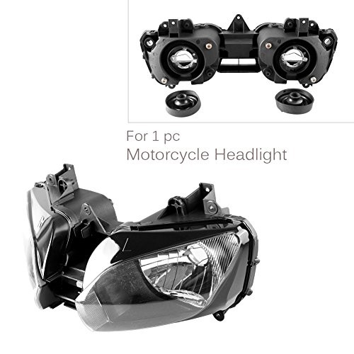 Motorcycle Front Headlight Headlamp Shell Assembly Housing Kit Compatible