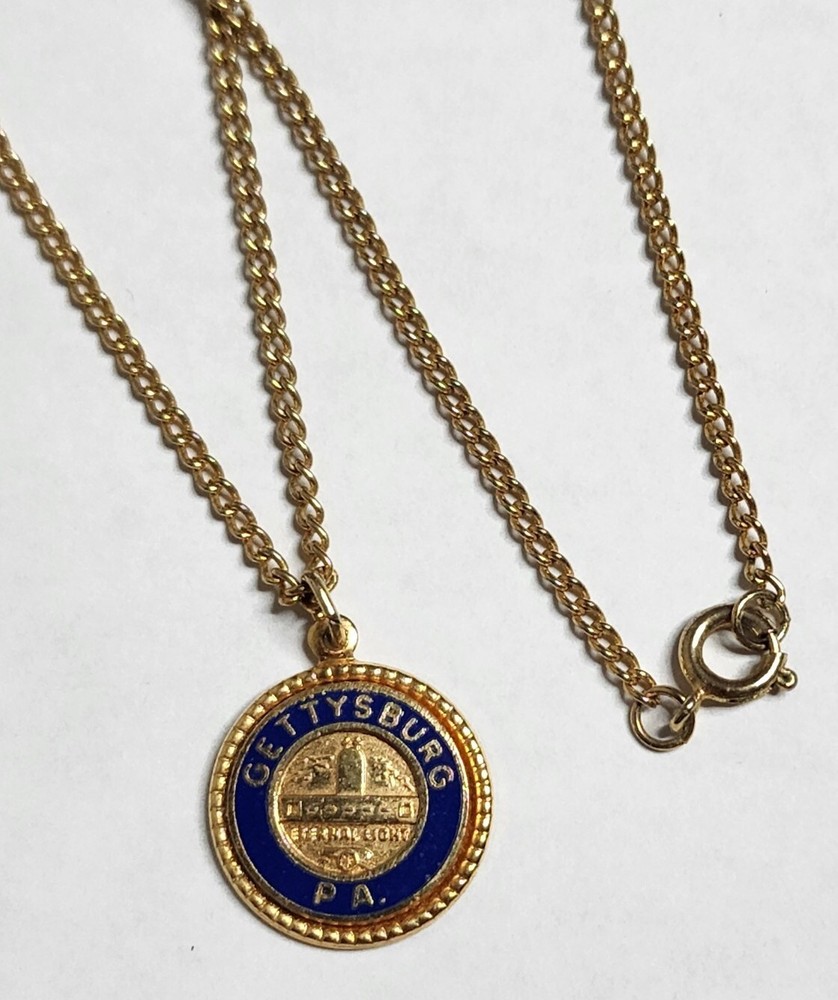 Vintage Gettysburg Pendant And Chain