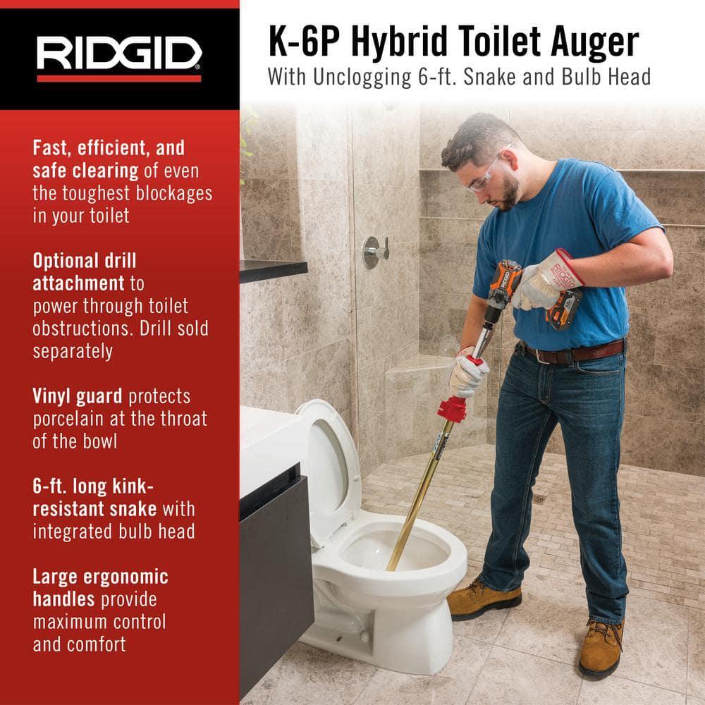 K6P 6 Ft. Toilet Auger