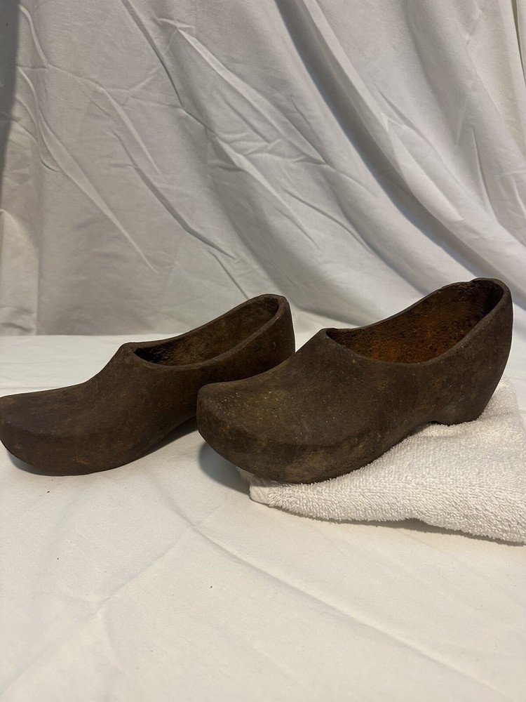 Vintage Cast Iron Decorative clogs