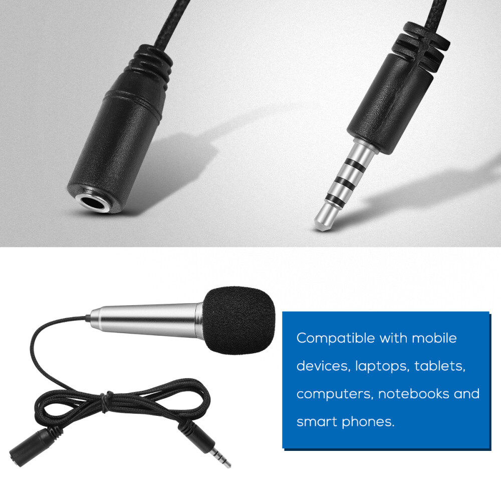 KTV Microphone Tiny Microphone Handheld Stereo Mic for Phone