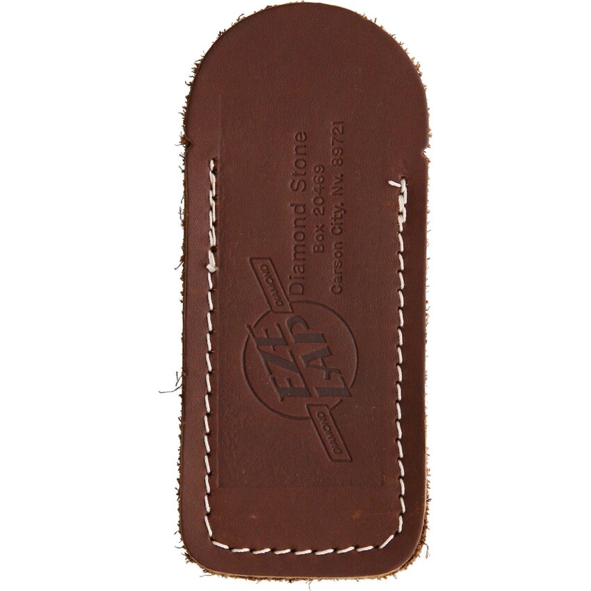 Eze-Lap Pocket Diamond Sharpener Medium 400 Grit Fishhooks Groove Leather Pouch