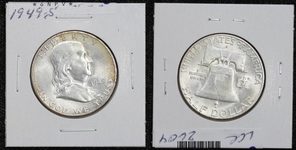 1949-S Franklin Half Dollar 6NPV