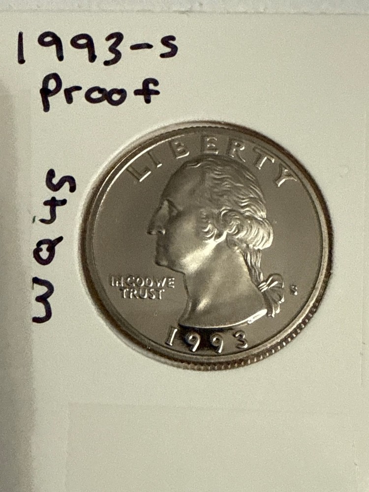 1993 S Proof Washington Quarter