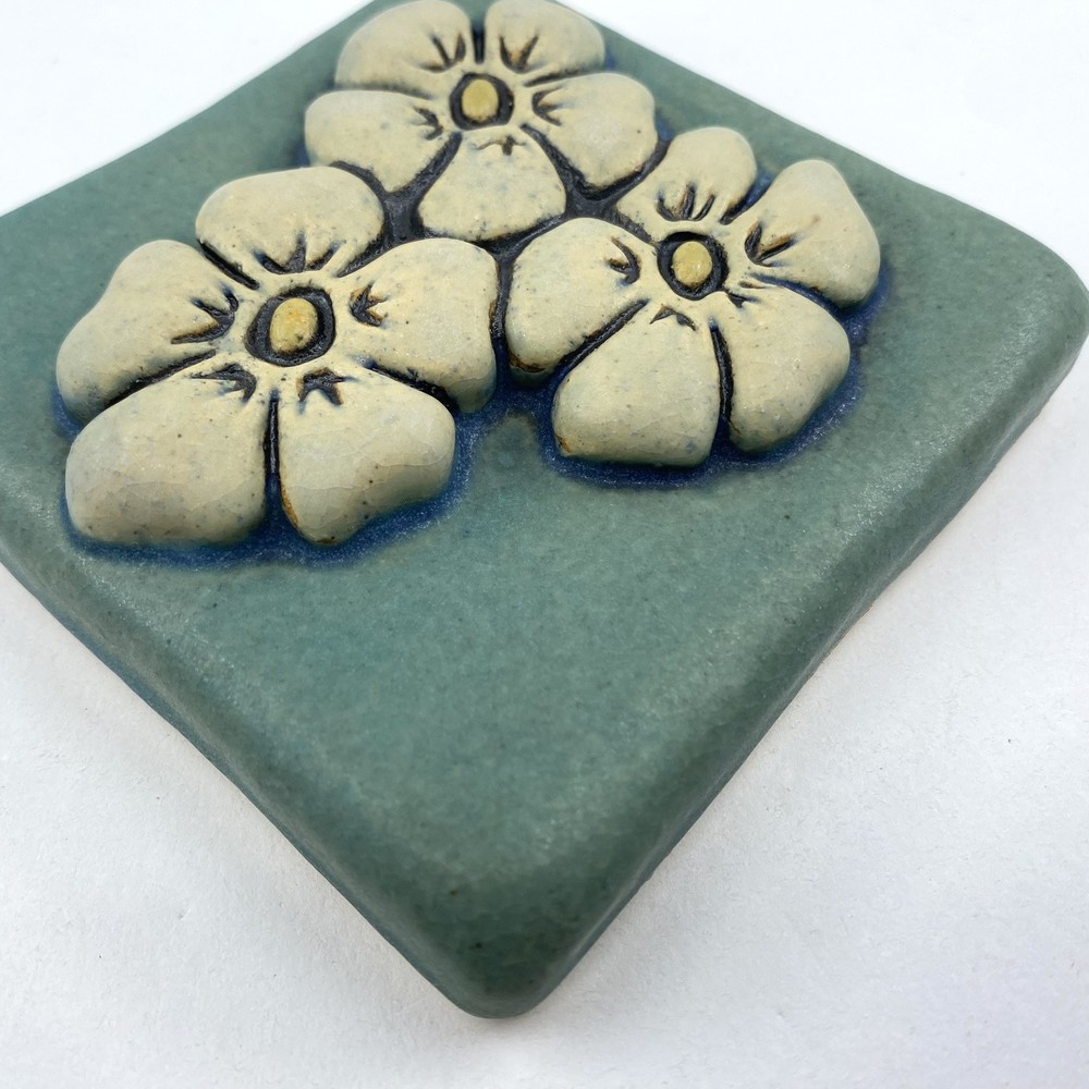 Phlox 4x4" Ceramic Art Tile By Gretchen Kramp