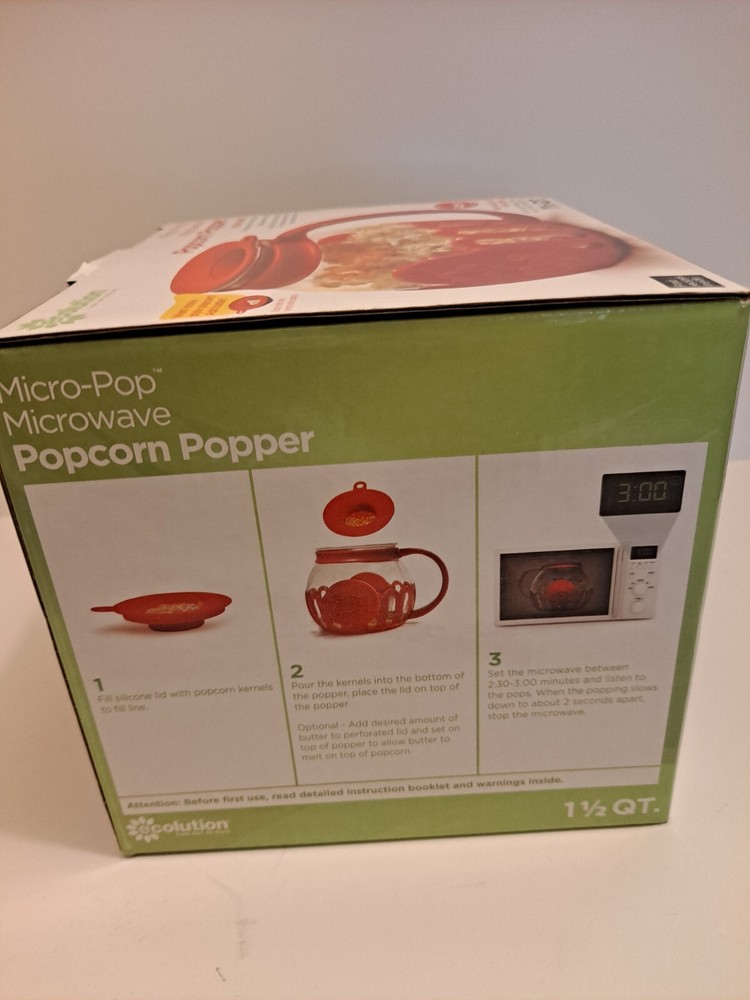Ecolution 1.5qt. Microwave Popcorn Maker - Red