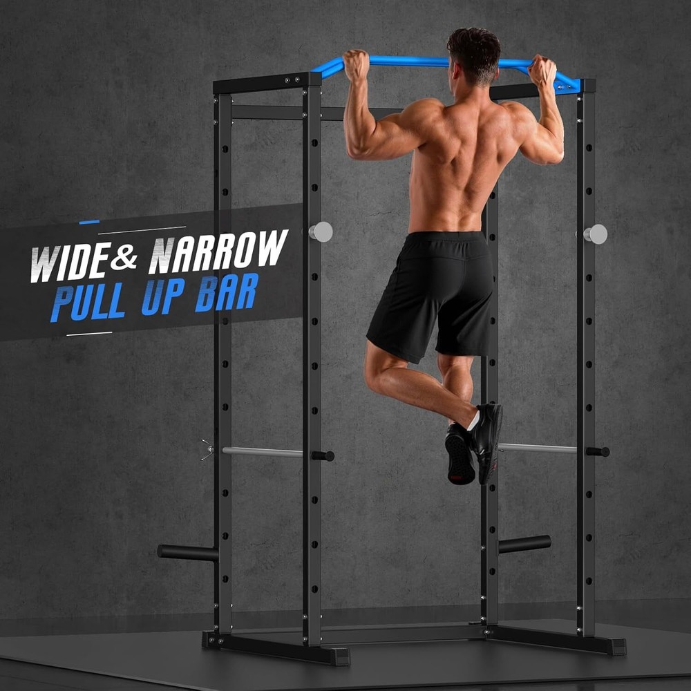 UTRYCO Power Packs Functional Squat Rack for Home with Cable Crossover System