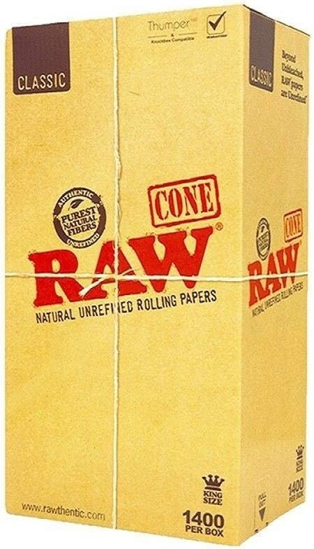 Raw Pre-rolled Cone 1400 Pack King Size