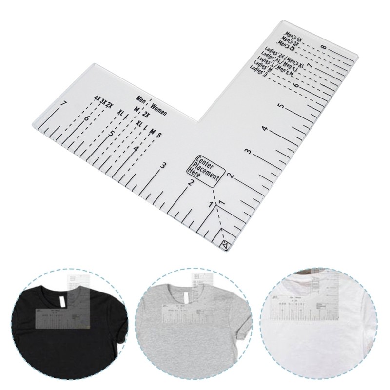 T Shirt Rulers Alignment Placement for Embroidery Left Chest Placement Tool