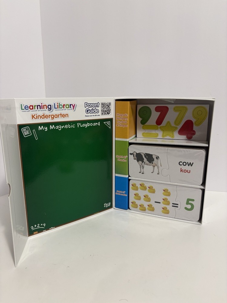 NEW Open Box Kindergarten Learning Library 3 Sets in 1, 4+ Educational