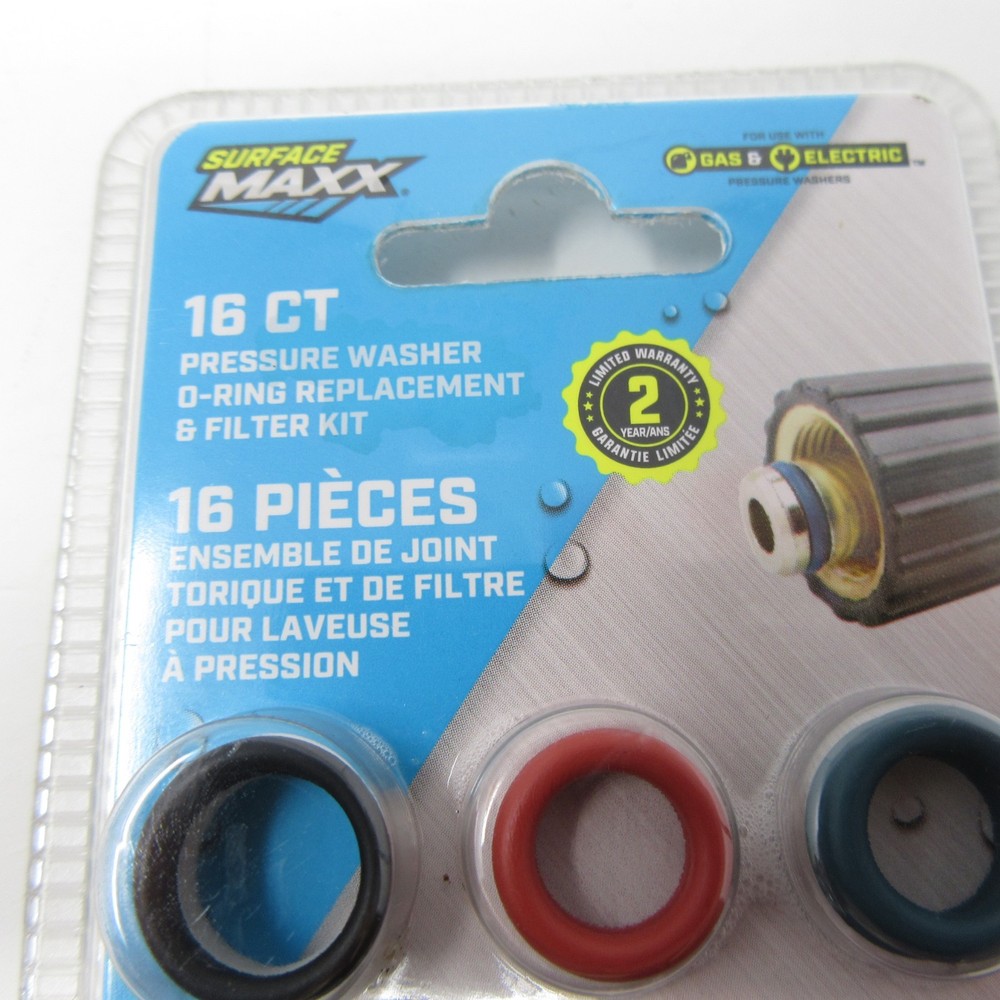 Surface Maxx Pressure Washer O-Ring Filter Replacement Kit 16 piece count