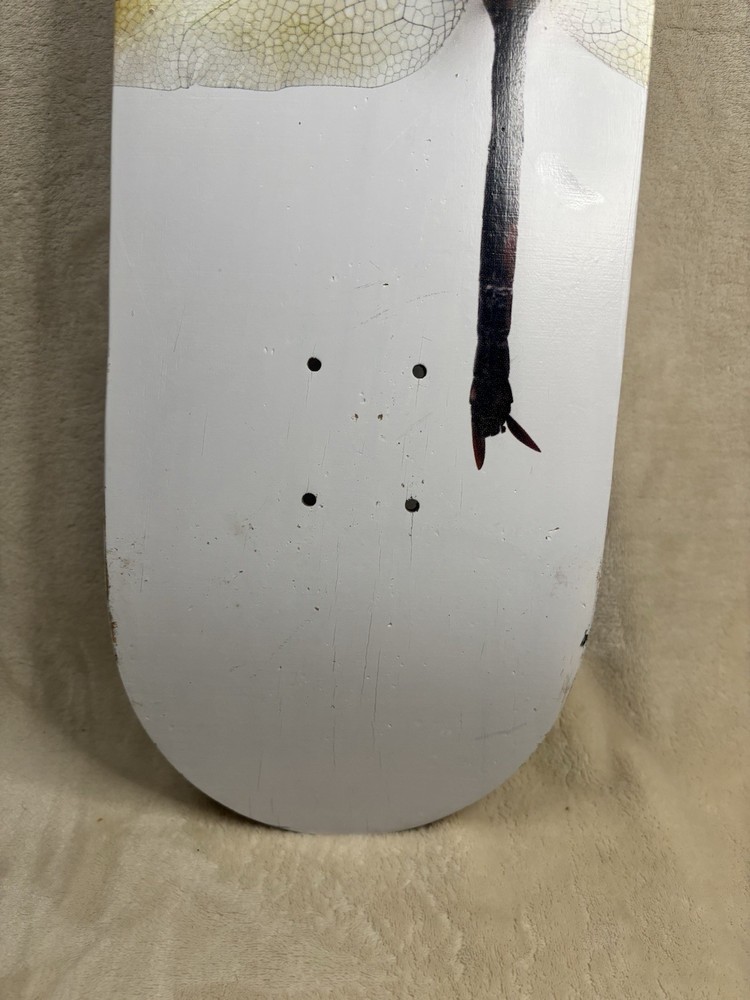 Mongoose Dragonfly Skateboard Deck Double Tail White - Used