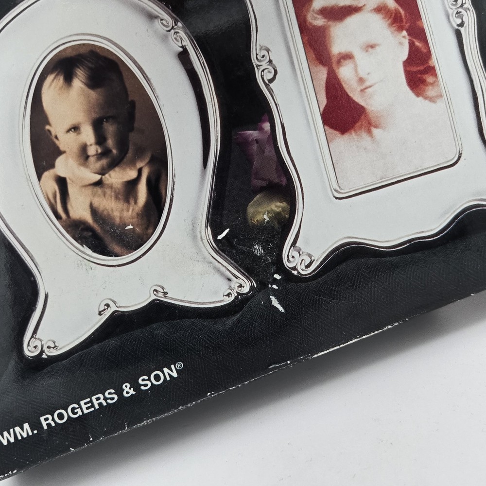 Wm Rogers Silverplate Photo Frame Set Vintage