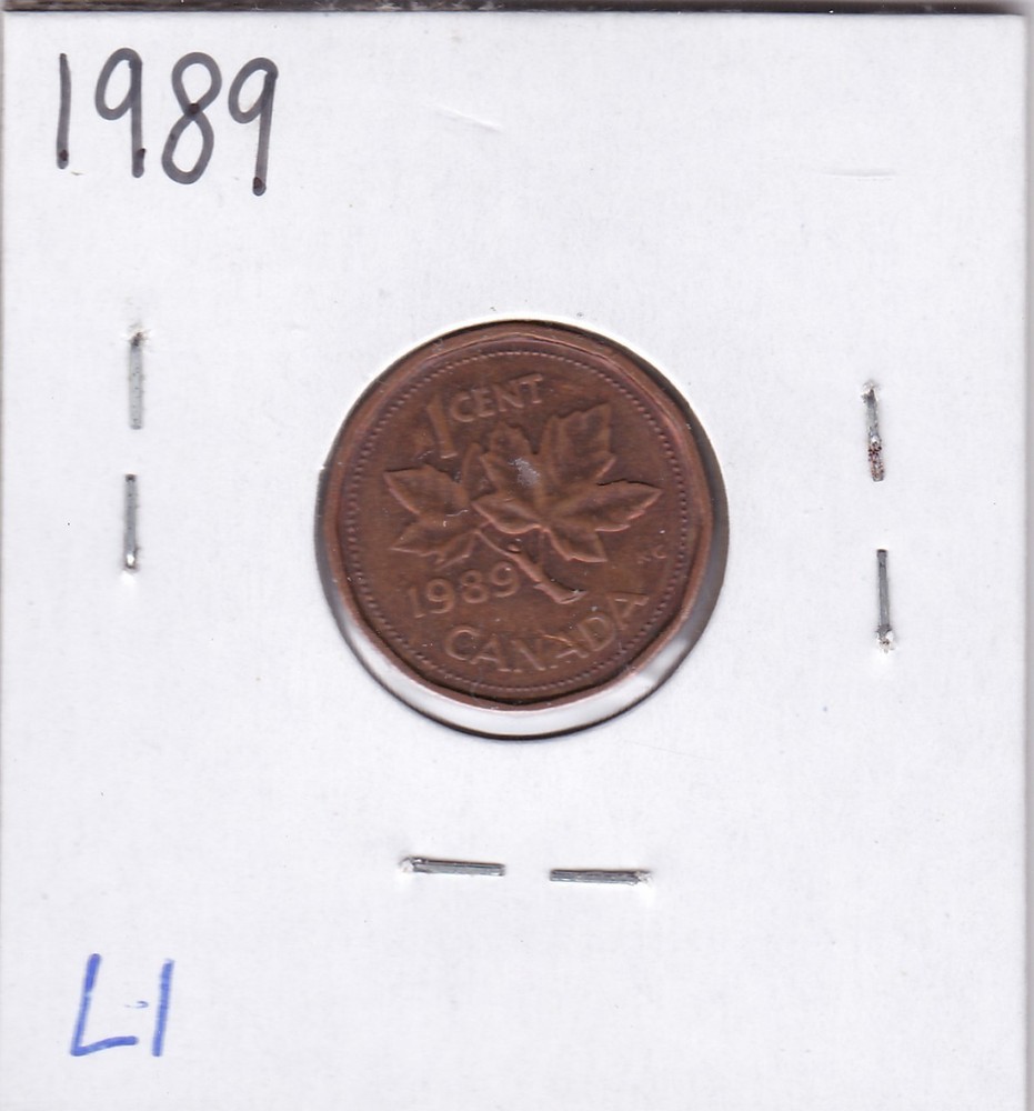 1989 Canada Cent