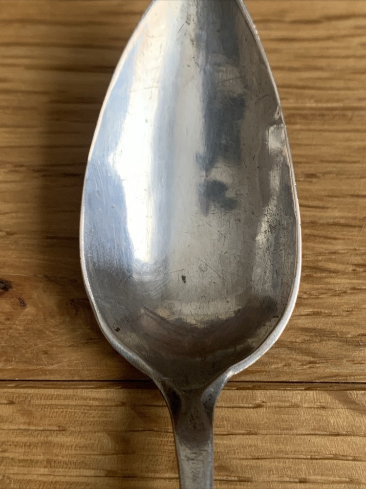 Very Old Coffee Spoon 14.5 cm 12 Lot 750 Silver Initials