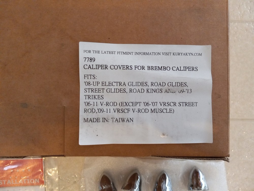 KURYAKYN CALIPER COVERS FOR BREMBO CALIPERS 7789