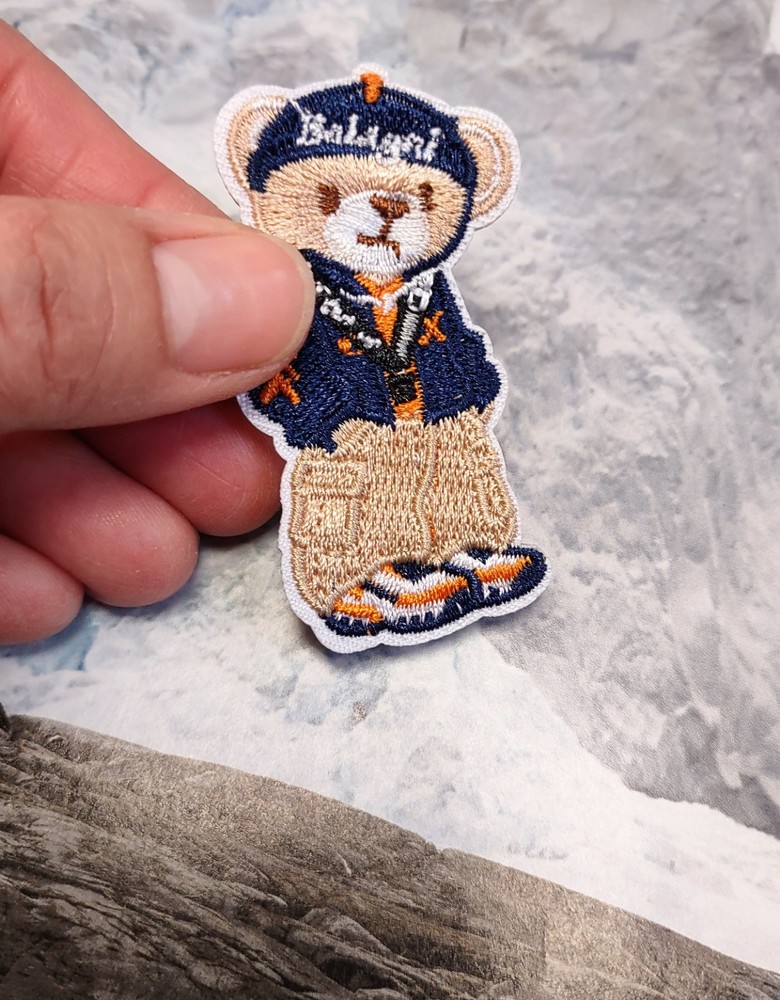 Teddy Bear Cargo Pants Aviator Jacket Embroidered Self Adhesive Patch Sticker