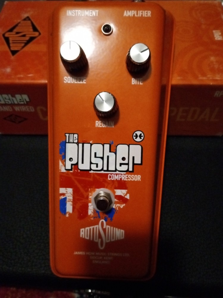 Rotosound Vintage Reissue "pusher" compressor Effects Pedal