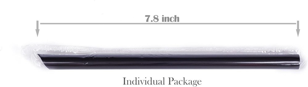 Big Bubble Tea Straws - 100 Pcs Plastic Drinking Straws, 12mm Diameter