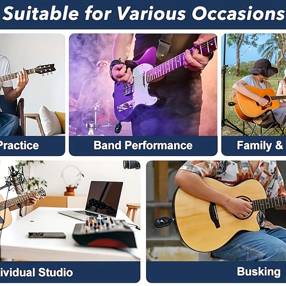 High - Quality 2PCS Wireless Pickup - Great for Studio Recording Practice USA