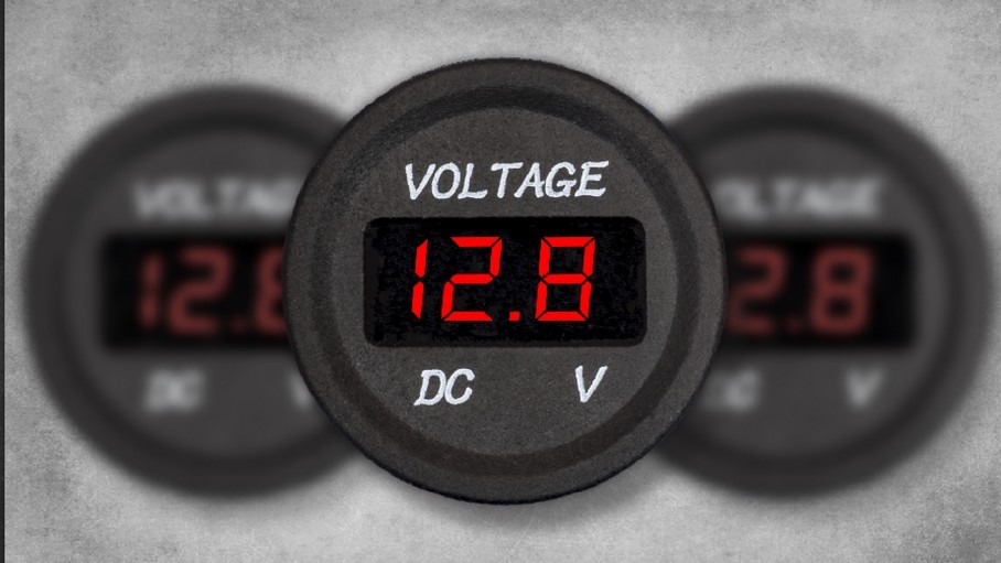 DC 12V-24V LED Panel Digital Voltage Volt Meter Display Voltmeter Motorcycle Car