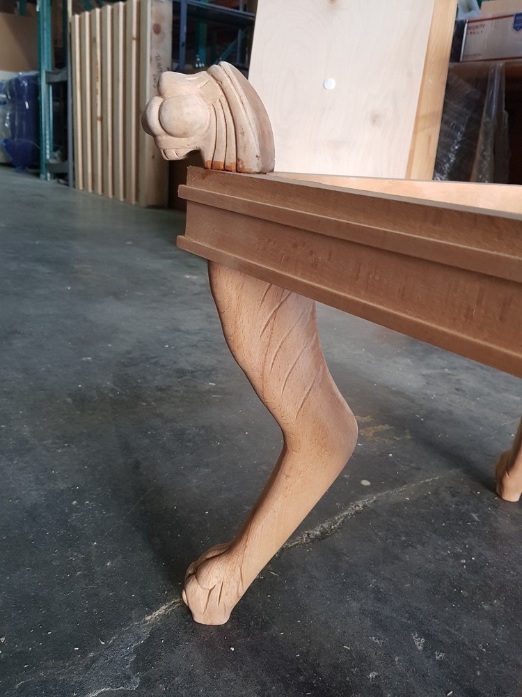 A WOOD CARVING RAW BEECH WOOD FRAME ONLY