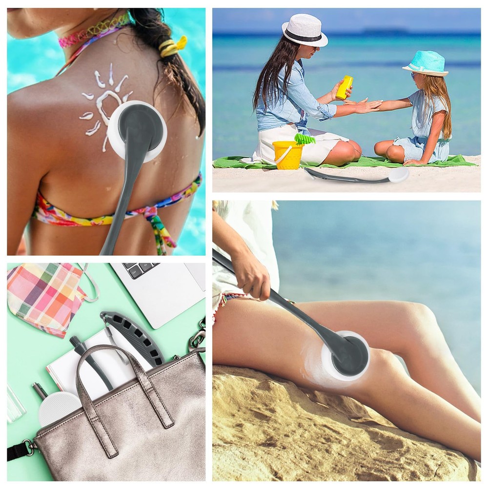 Lotion Applicator for Back, 20.5'' Replaceable Back Lotion Applicator, Easy W...