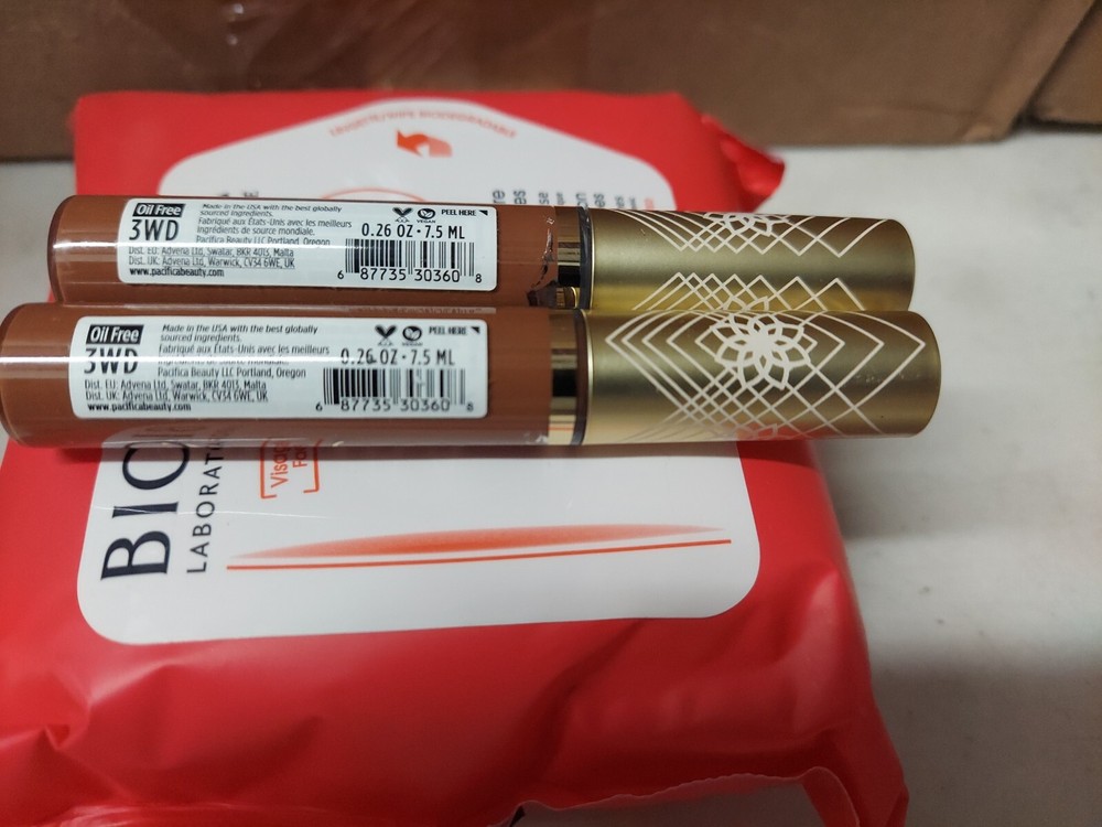 Lot 2 Pacifica Liquid Cover Full Coverage Lasting Concealer 3WD Warm Deep