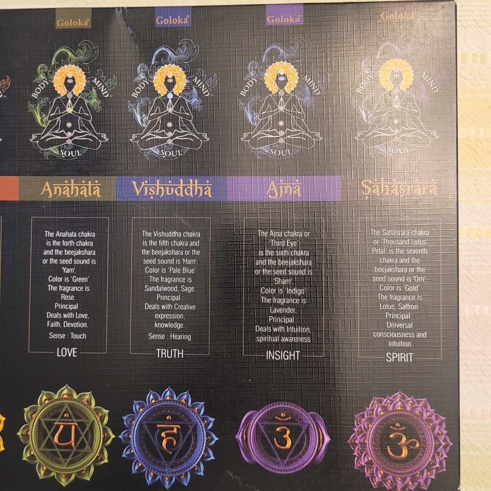 Goloka 7 Chakra Incense Kit - NEW!