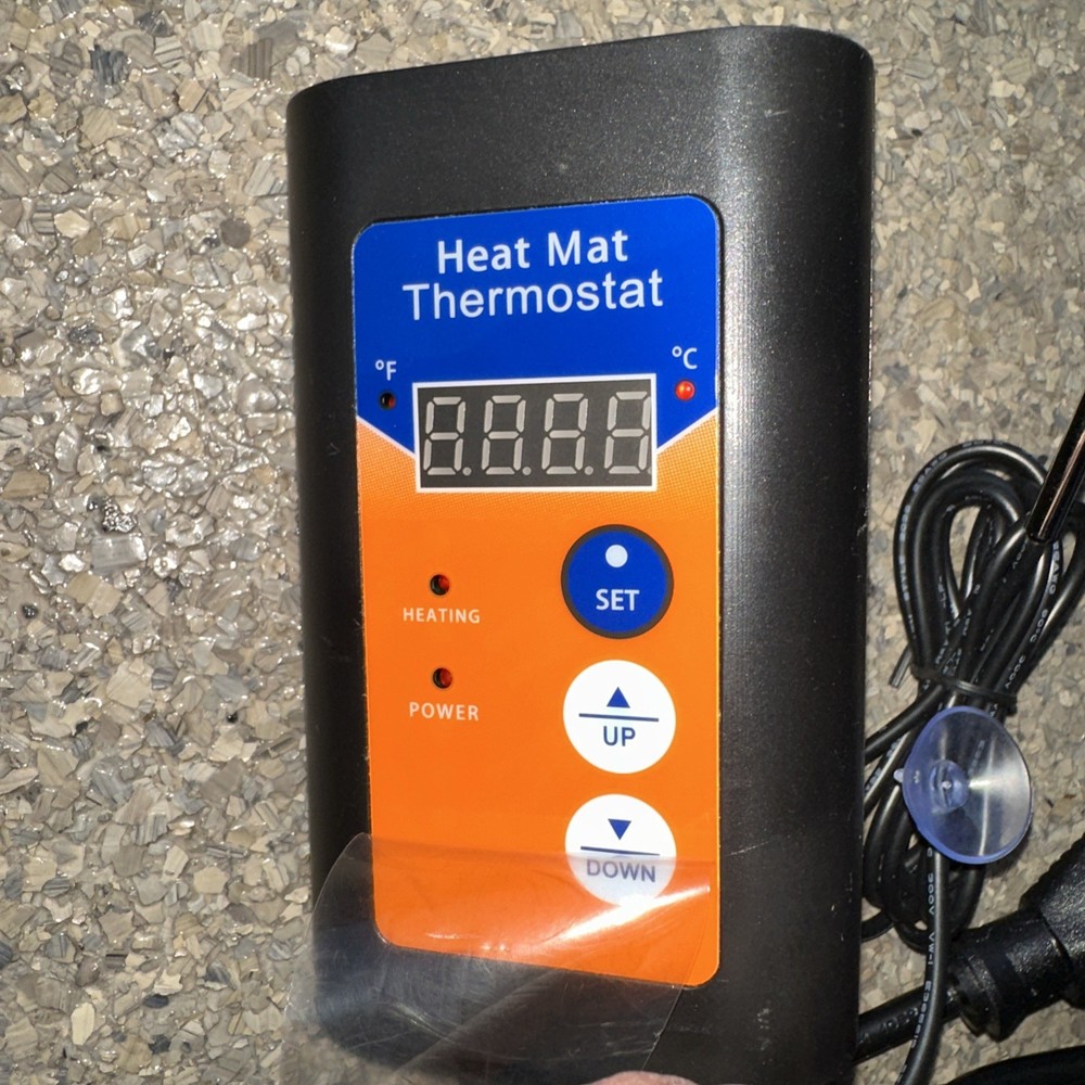 Digital Heat Mat Thermostat Temperature Controller 41-108 ℉ for Seed Germination