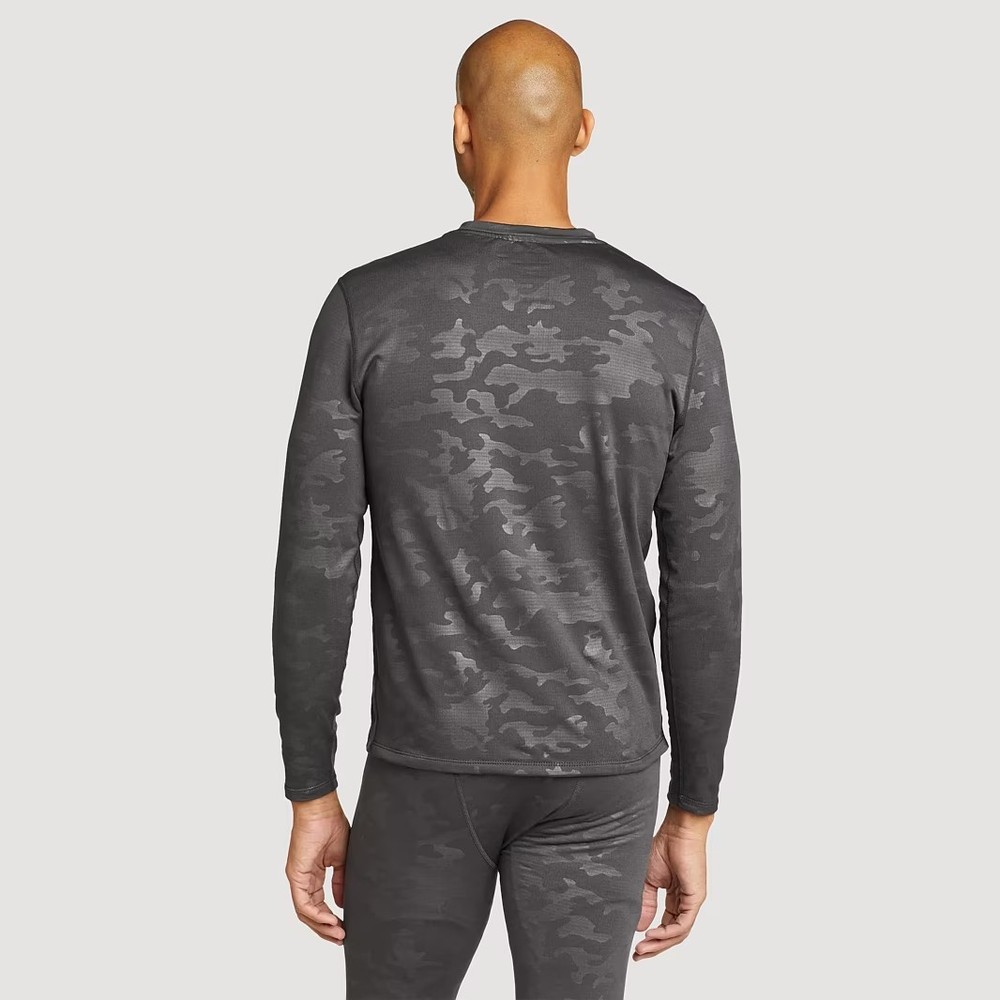 Men's Eddie Bauer Heavyweight Base Layer Top, Size: Medium, Camo Grey