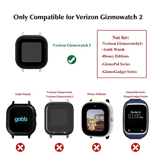 [3-Pack] Case Compatible Screen Protector for Gizmo Watch 2 Clear+Clear+Clear