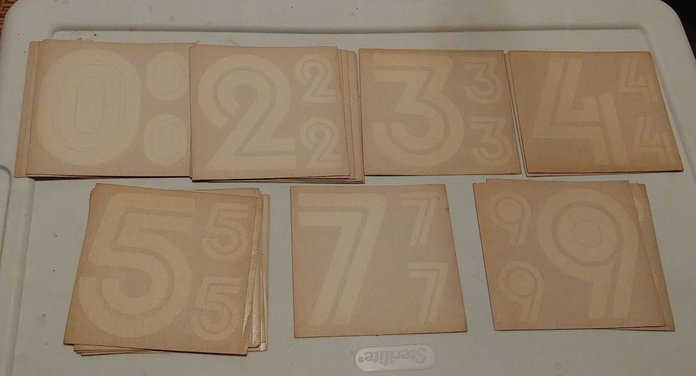 Nos Bmx UNI Number Plate Numbers White