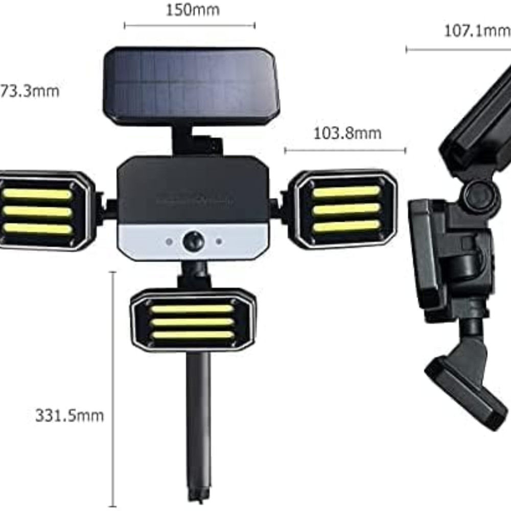 Bell + Howell Bionic Floodlight Motion Sensing Outdoor Light with Remote Control