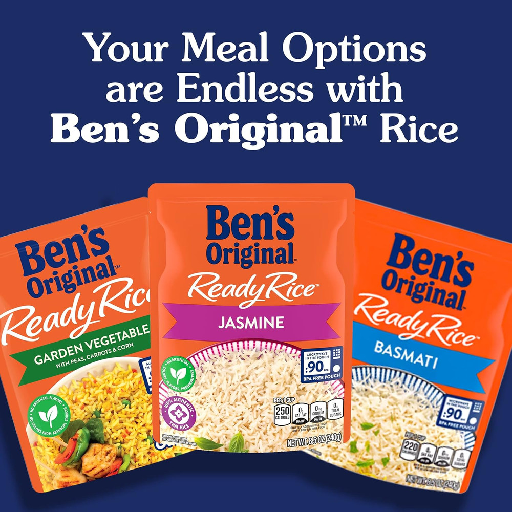 Ready Rice Creamy Four Cheese Flavored Rice, Easy Dinner Side, 8.5 Oz Pouch (Pac