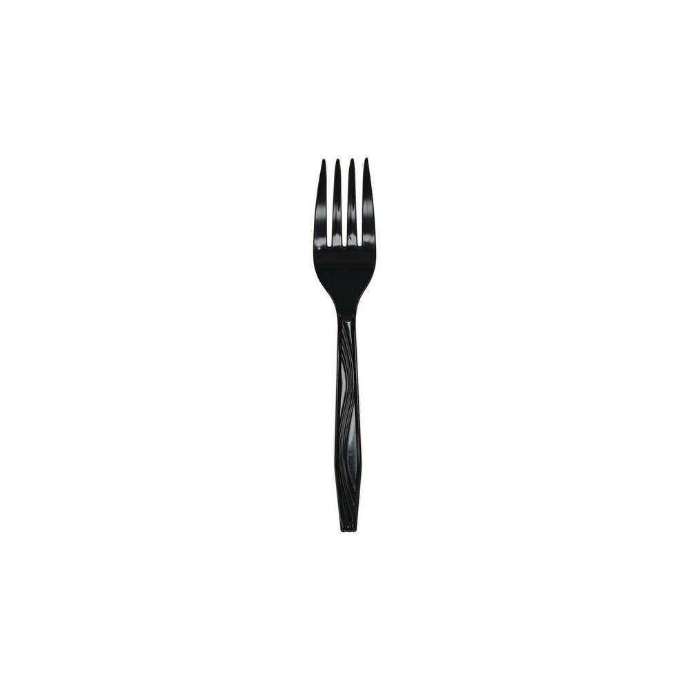 Approximately 950 Pactiv Corp MKFE Individually Wrapped Styrene Fork Black