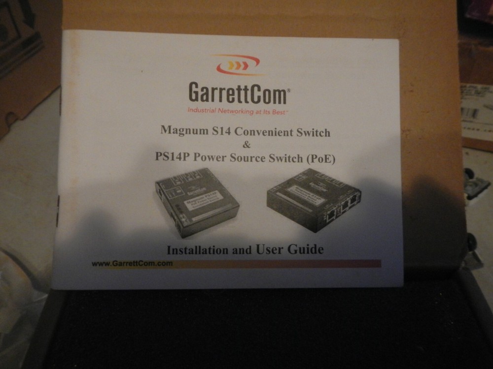 GarrettCom Magnum PS14P PoE Power Source Convenient Switch Extended Temperature