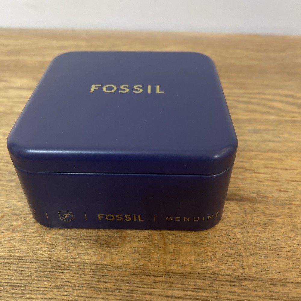 Fossil Gift Tin and Bag Blue