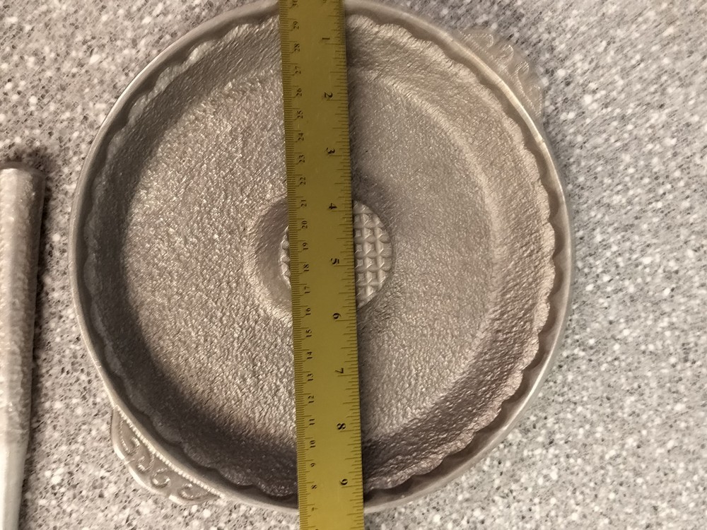 Vintage Cast Aluminum Nutcracker Bowl With Mallet Hammered