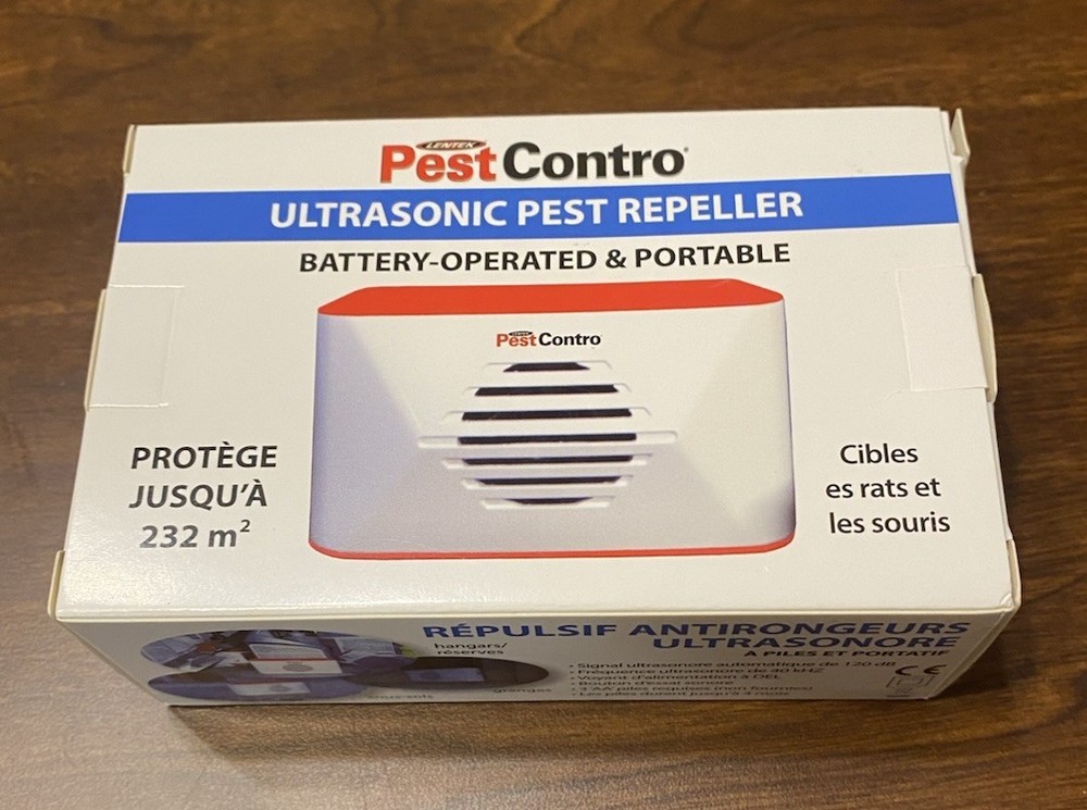 Portable Ultrasonic Rodent Repeller Cordless Non-Lethal Solution for 2500 sq ft