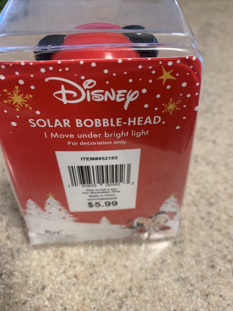Disney Solar Bobble-Head Mickey Mouse