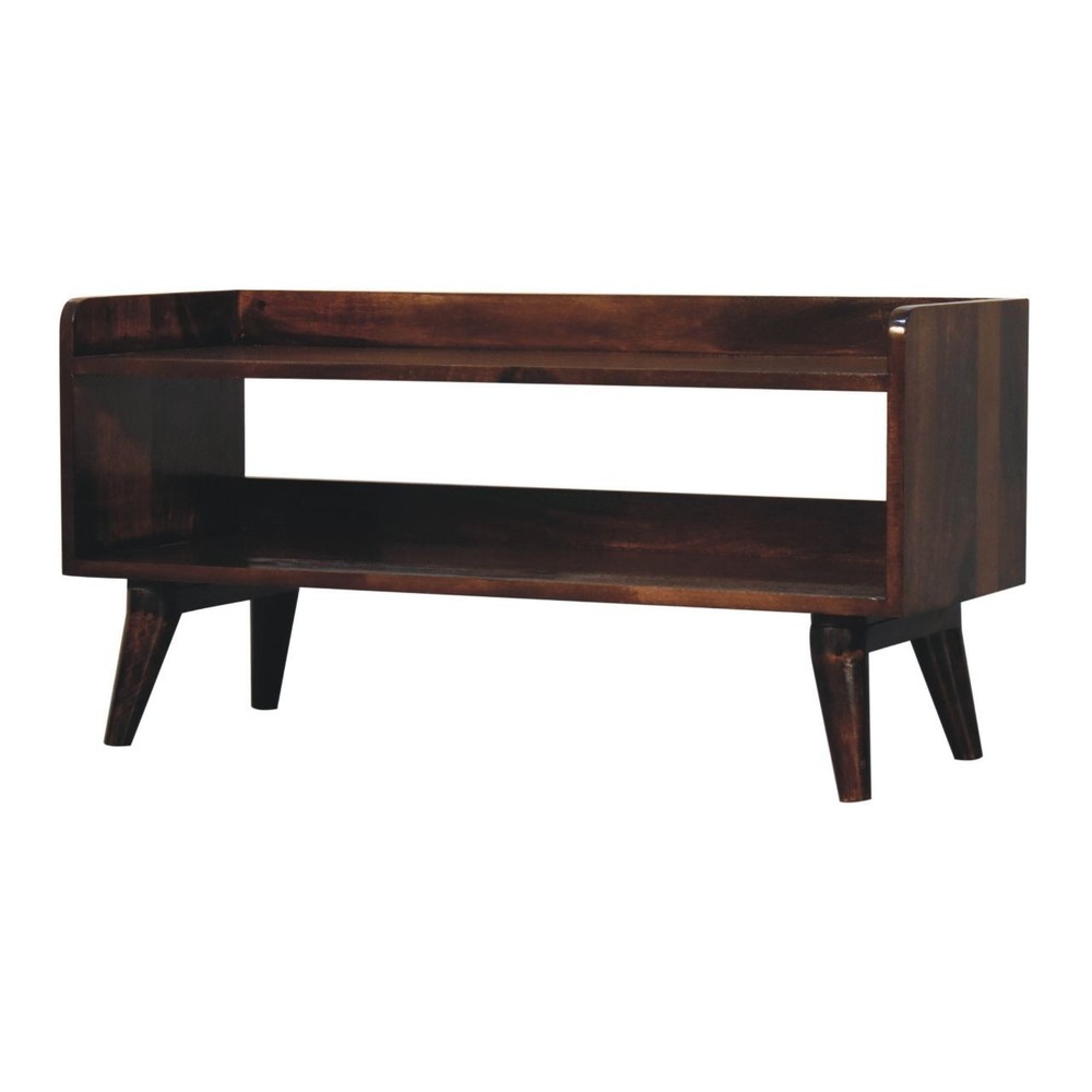 California Walnut Storage Bench
