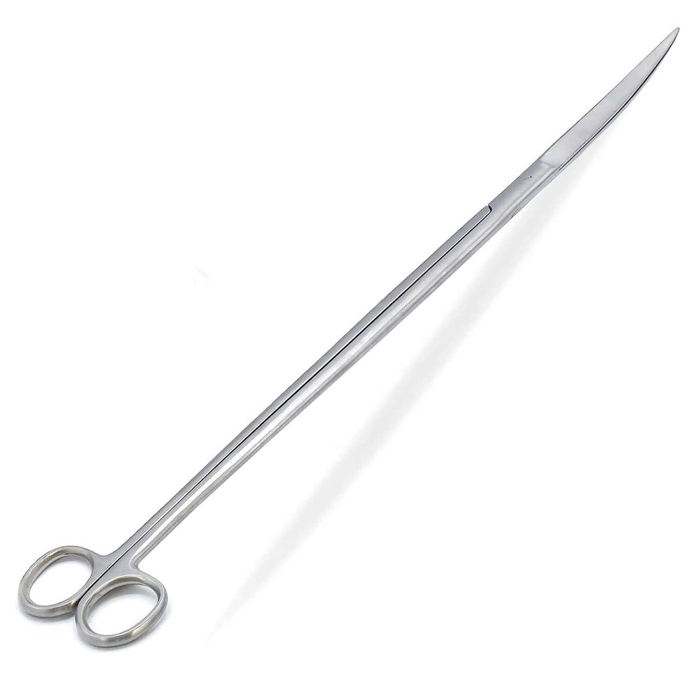 Fish Aquarium Cleaner Kelly Scissors Curved 18" Extra Long Handle Sharp/Sharp
