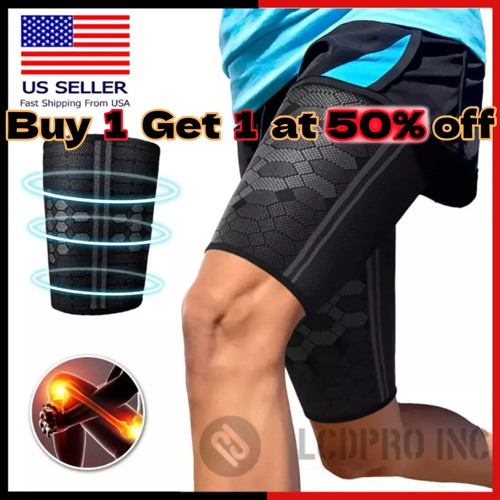 Compression Brace Leg Support Hip Sciatica Nerve Pain Relief Thigh Hamstring Gym