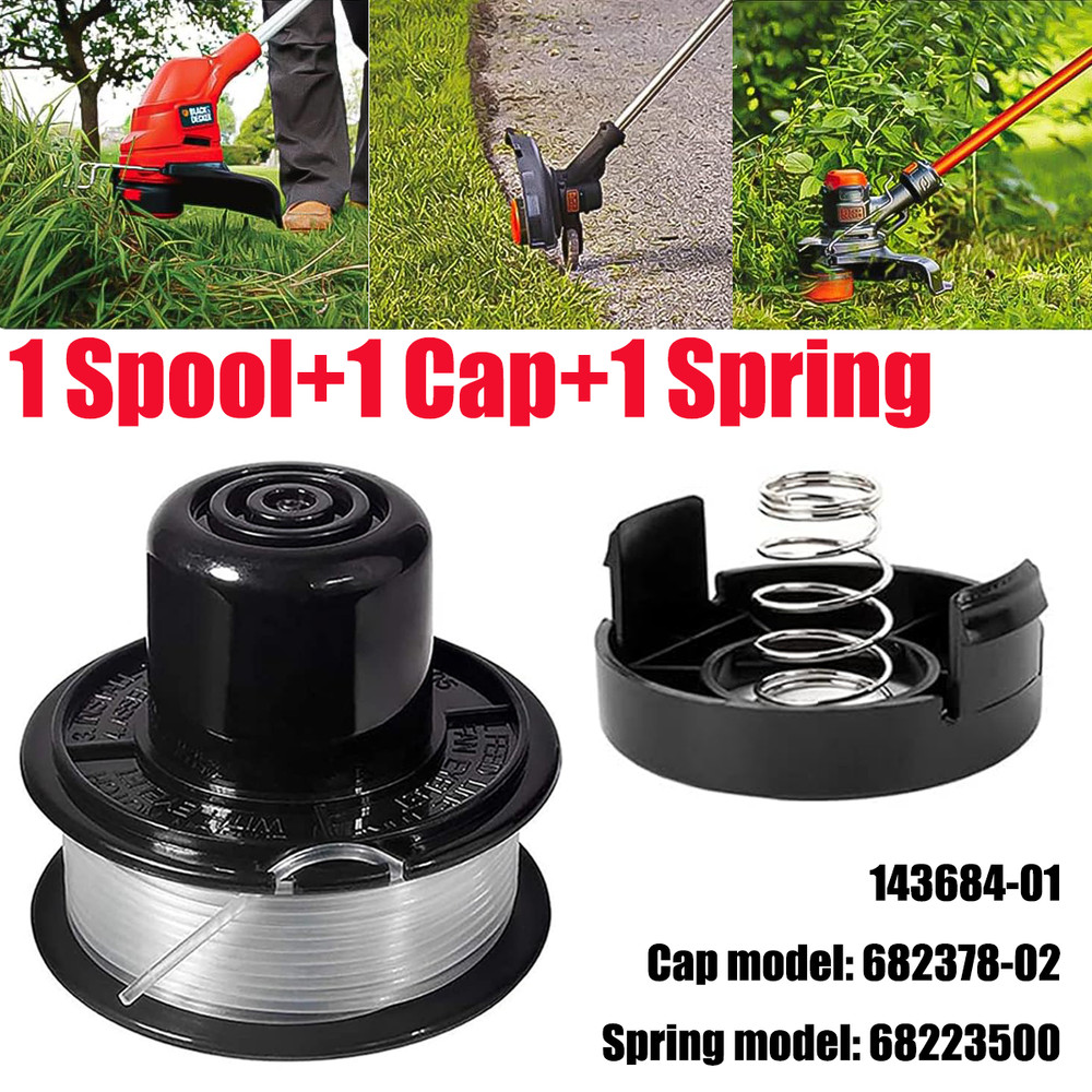 RS-136-BKP Trimmer Line Cap Spring Replacement Spool for Black & Decker