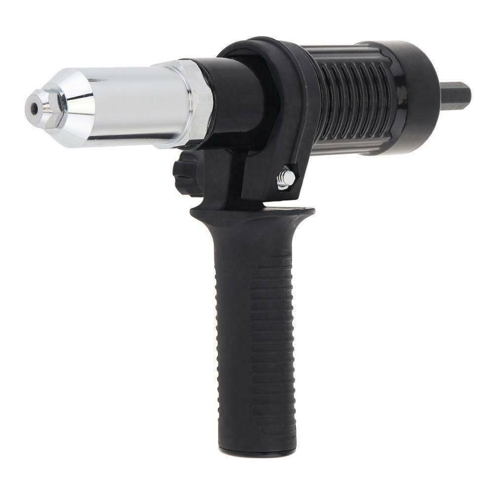 Electric Rivet Nut Gun Adaptor Insert Cordless Power Drill Tool Kit Set