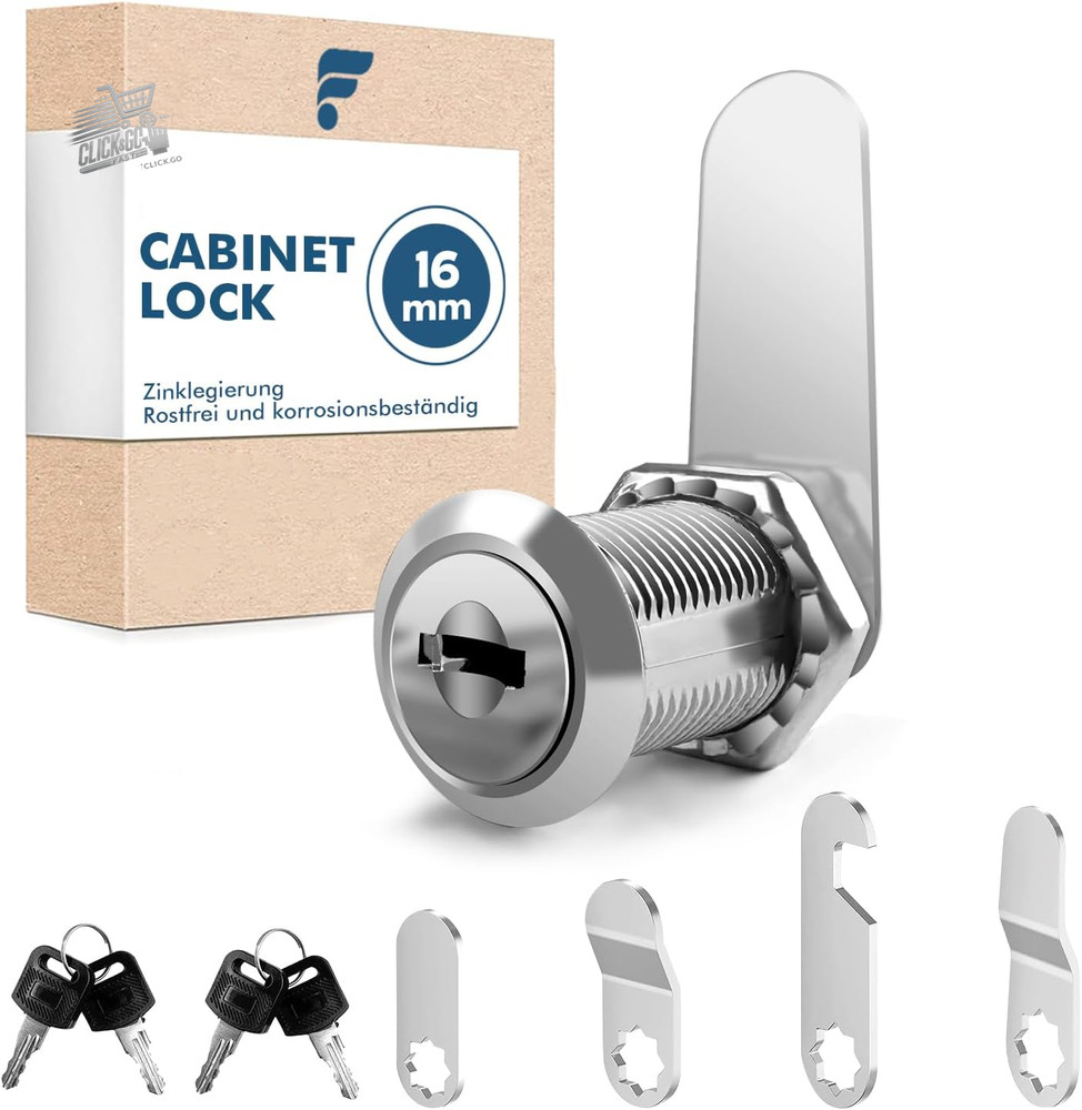 16mm Mailbox Lock With 5 Different Plates, Spindles